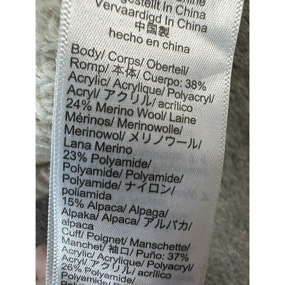 J. Crew Popcorn cable-knit sweater Ivory sz XS - Picture 9 of 10